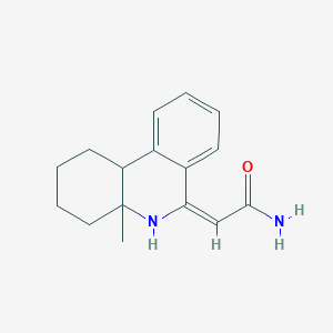 molecular formula C16H20N2O B4296761 2-(4a-methyl-1,3,4,4a,5,10b-hexahydrophenanthridin-6(2H)-ylidene)acetamide 
