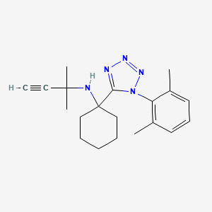 1-[1-(2,6-dimethylphenyl)-1H-tetrazol-5-yl]-N-(1,1-dimethylprop-2-yn-1-yl)cyclohexanamine