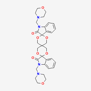 1,1'''-bis(morpholin-4-ylmethyl)trispiro[indole-3,2'-[1,3]dioxane-5',5''-[1,3]dioxane-2'',3'''-indole]-2,2'''(1H,1'''H)-dione