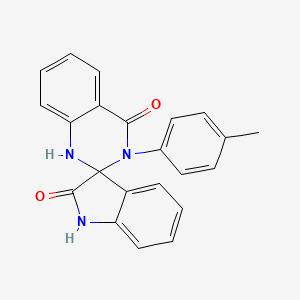 molecular formula C22H17N3O2 B4296847 3'-(4-methylphenyl)-1'H-spiro[indole-3,2'-quinazoline]-2,4'(1H,3'H)-dione 