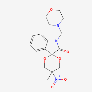 5-methyl-1'-(morpholin-4-ylmethyl)-5-nitrospiro[1,3-dioxane-2,3'-indol]-2'(1'H)-one