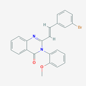 molecular formula C23H17BrN2O2 B429698 2-[(E)-2-(3-bromophenyl)ethenyl]-3-(2-methoxyphenyl)quinazolin-4(3H)-one CAS No. 337351-34-5