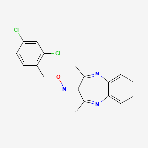 2,4-dimethyl-3H-1,5-benzodiazepin-3-one O-(2,4-dichlorobenzyl)oxime