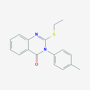 molecular formula C17H16N2OS B429702 2-Ethylsulfanyl-3-(4-methylphenyl)quinazolin-4-one CAS No. 66679-82-1