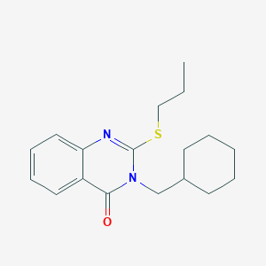 3-(Cyclohexylmethyl)-2-propylsulfanylquinazolin-4-one