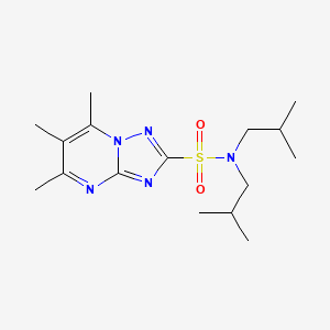 N,N-diisobutyl-5,6,7-trimethyl[1,2,4]triazolo[1,5-a]pyrimidine-2-sulfonamide