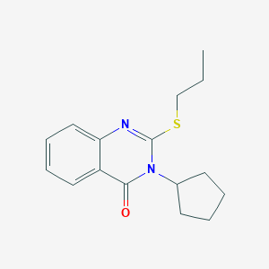 molecular formula C16H20N2OS B429705 3-Cyclopentyl-2-propylsulfanylquinazolin-4-one CAS No. 331971-90-5