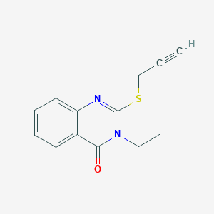 molecular formula C13H12N2OS B429707 3-Ethyl-2-prop-2-ynylsulfanylquinazolin-4-one CAS No. 331972-03-3