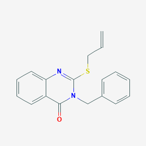 molecular formula C18H16N2OS B429708 3-Benzyl-2-prop-2-enylsulfanylquinazolin-4-one CAS No. 1039-94-7
