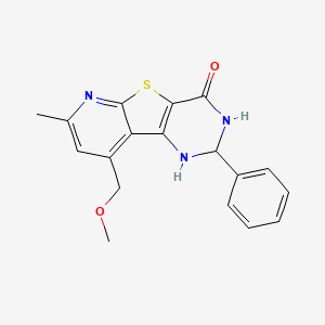 9-(methoxymethyl)-7-methyl-2-phenyl-2,3-dihydropyrido[3',2':4,5]thieno[3,2-d]pyrimidin-4(1H)-one