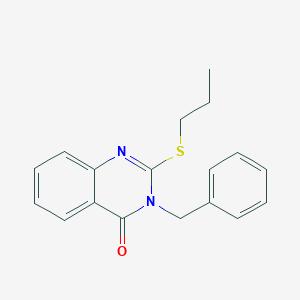 molecular formula C18H18N2OS B429709 3-Benzyl-2-propylsulfanylquinazolin-4-one CAS No. 25477-33-2