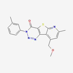 9-(methoxymethyl)-7-methyl-3-(3-methylphenyl)pyrido[3',2':4,5]thieno[3,2-d][1,2,3]triazin-4(3H)-one