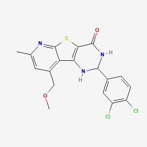 2-(3,4-dichlorophenyl)-9-(methoxymethyl)-7-methyl-2,3-dihydropyrido[3',2':4,5]thieno[3,2-d]pyrimidin-4(1H)-one