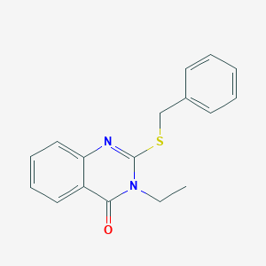 molecular formula C17H16N2OS B429711 2-Benzylsulfanyl-3-ethylquinazolin-4-one CAS No. 90852-43-0