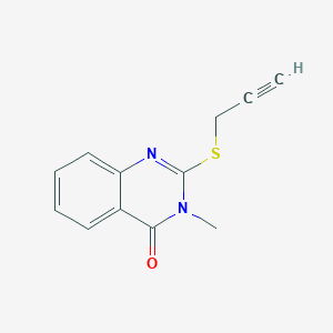 molecular formula C12H10N2OS B429712 3-Methyl-2-prop-2-ynylsulfanylquinazolin-4-one CAS No. 331972-02-2