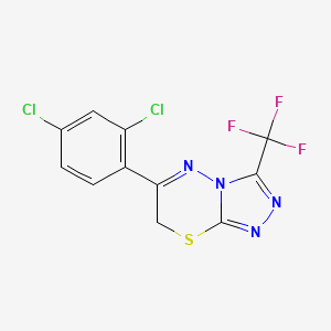 6-(2,4-dichlorophenyl)-3-(trifluoromethyl)-7H-[1,2,4]triazolo[3,4-b][1,3,4]thiadiazine