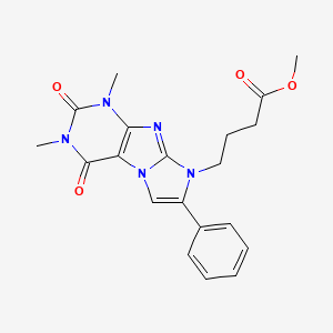 methyl 4-(1,3-dimethyl-2,4-dioxo-7-phenyl-1,2,3,4-tetrahydro-8H-imidazo[2,1-f]purin-8-yl)butanoate