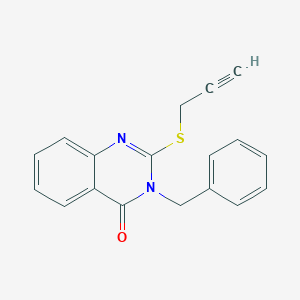 molecular formula C18H14N2OS B429716 3-Benzyl-2-prop-2-ynylsulfanylquinazolin-4-one CAS No. 316362-01-3