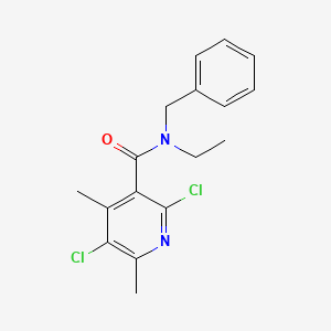 N-benzyl-2,5-dichloro-N-ethyl-4,6-dimethylnicotinamide