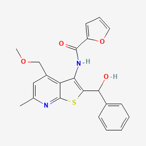 N-[2-[hydroxy(phenyl)methyl]-4-(methoxymethyl)-6-methylthieno[2,3-b]pyridin-3-yl]-2-furamide