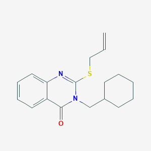 2-(allylsulfanyl)-3-(cyclohexylmethyl)-4(3H)-quinazolinone