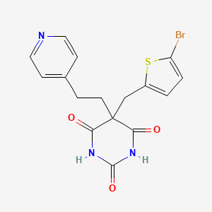 5-[(5-bromo-2-thienyl)methyl]-5-(2-pyridin-4-ylethyl)pyrimidine-2,4,6(1H,3H,5H)-trione