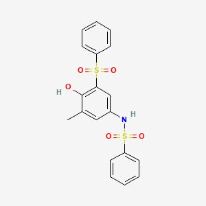 N-[4-hydroxy-3-methyl-5-(phenylsulfonyl)phenyl]benzenesulfonamide