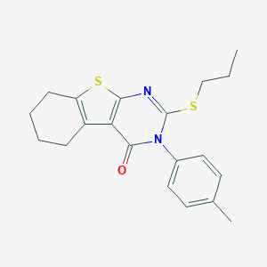 3-(4-methylphenyl)-2-(propylsulfanyl)-5,6,7,8-tetrahydro[1]benzothieno[2,3-d]pyrimidin-4(3H)-one