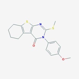 3-(4-methoxyphenyl)-2-(methylsulfanyl)-5,6,7,8-tetrahydro[1]benzothieno[2,3-d]pyrimidin-4(3H)-one