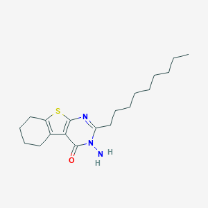molecular formula C19H29N3OS B429733 3-amino-2-nonyl-5,6,7,8-tetrahydro[1]benzothieno[2,3-d]pyrimidin-4(3H)-one 