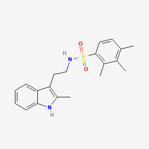 molecular formula C20H24N2O2S B4297440 2,3,4-trimethyl-N-[2-(2-methyl-1H-indol-3-yl)ethyl]benzenesulfonamide 