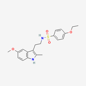 molecular formula C20H24N2O4S B4297450 4-ethoxy-N-[2-(5-methoxy-2-methyl-1H-indol-3-yl)ethyl]benzenesulfonamide 