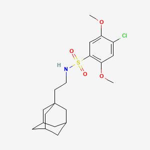molecular formula C20H28ClNO4S B4297607 N-[2-(1-adamantyl)ethyl]-4-chloro-2,5-dimethoxybenzenesulfonamide 