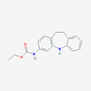 molecular formula C17H18N2O2 B429770 ethyl 10,11-dihydro-5H-dibenzo[b,f]azepin-3-ylcarbamate CAS No. 78816-40-7