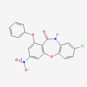 molecular formula C19H11ClN2O5 B4297758 8-chloro-3-nitro-1-phenoxydibenzo[b,f][1,4]oxazepin-11(10H)-one 