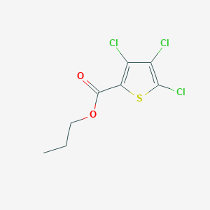 molecular formula C8H7Cl3O2S B429778 Propyl 3,4,5-trichloro-2-thiophenecarboxylate 