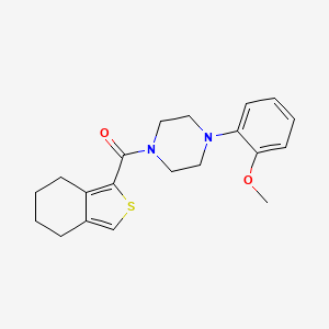 molecular formula C20H24N2O2S B4297789 1-(2-methoxyphenyl)-4-(4,5,6,7-tetrahydro-2-benzothien-1-ylcarbonyl)piperazine 