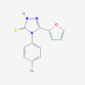 molecular formula C12H8BrN3OS B429780 4-(4-bromophenyl)-3-(furan-2-yl)-1H-1,2,4-triazole-5-thione CAS No. 60870-40-8