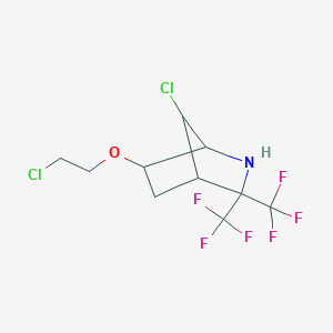 7-chloro-6-(2-chloroethoxy)-3,3-bis(trifluoromethyl)-2-azabicyclo[2.2.1]heptane