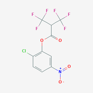 molecular formula C10H4ClF6NO4 B4297844 2-chloro-5-nitrophenyl 3,3,3-trifluoro-2-(trifluoromethyl)propanoate 