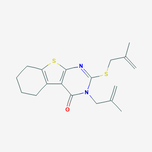 3-(2-Methylprop-2-enyl)-2-(2-methylprop-2-enylsulfanyl)-5,6,7,8-tetrahydro-[1]benzothiolo[2,3-d]pyrimidin-4-one