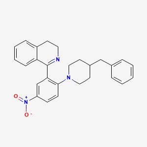 1-[2-(4-benzylpiperidin-1-yl)-5-nitrophenyl]-3,4-dihydroisoquinoline