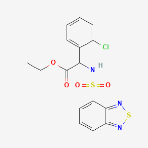 ethyl [(2,1,3-benzothiadiazol-4-ylsulfonyl)amino](2-chlorophenyl)acetate