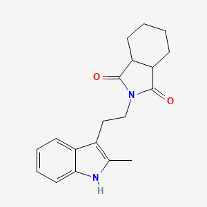 molecular formula C19H22N2O2 B4298017 2-[2-(2-methyl-1H-indol-3-yl)ethyl]hexahydro-1H-isoindole-1,3(2H)-dione 