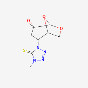 molecular formula C8H10N4O3S B4298047 2-(4-methyl-5-thioxo-4,5-dihydro-1H-tetrazol-1-yl)-6,8-dioxabicyclo[3.2.1]octan-4-one 