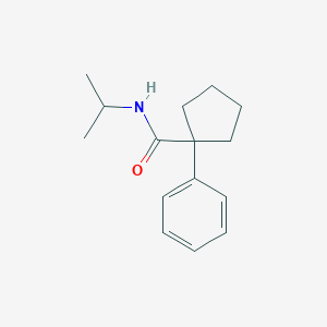 molecular formula C15H21NO B429805 N-isopropyl-1-phenylcyclopentanecarboxamide 
