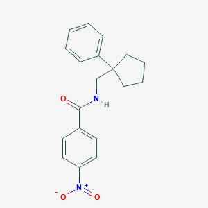 molecular formula C19H20N2O3 B429806 4-nitro-N-[(1-phenylcyclopentyl)methyl]benzamide 