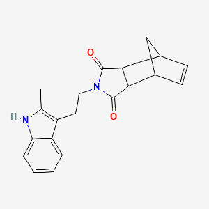 molecular formula C20H20N2O2 B4298162 4-[2-(2-methyl-1H-indol-3-yl)ethyl]-4-azatricyclo[5.2.1.0~2,6~]dec-8-ene-3,5-dione 