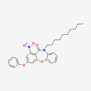 molecular formula C29H32N2O5 B4298177 10-decyl-1-nitro-3-phenoxydibenzo[b,f][1,4]oxazepin-11(10H)-one 