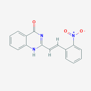 molecular formula C16H11N3O3 B429818 2-(2-{2-nitrophenyl}vinyl)-4(3H)-quinazolinone CAS No. 743477-74-9